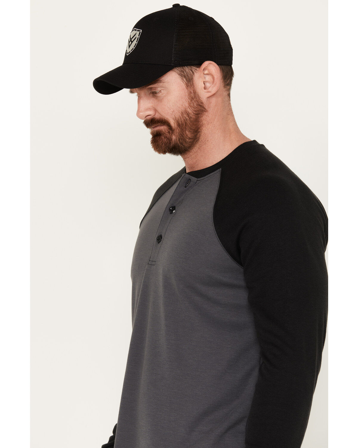 Cody James Men's FR Raglan Long Sleeve Henley Work Shirt