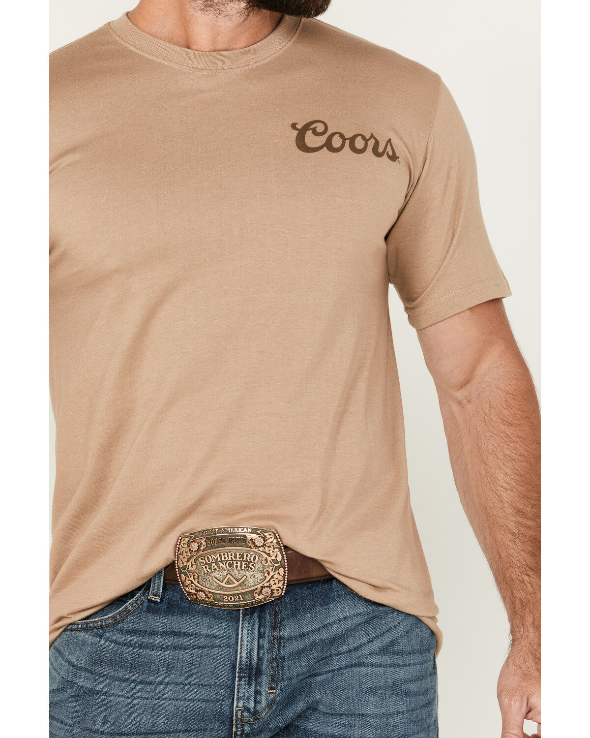 Coors Men's Banquet Bull Rider Short Sleeve Graphic T-Shirt