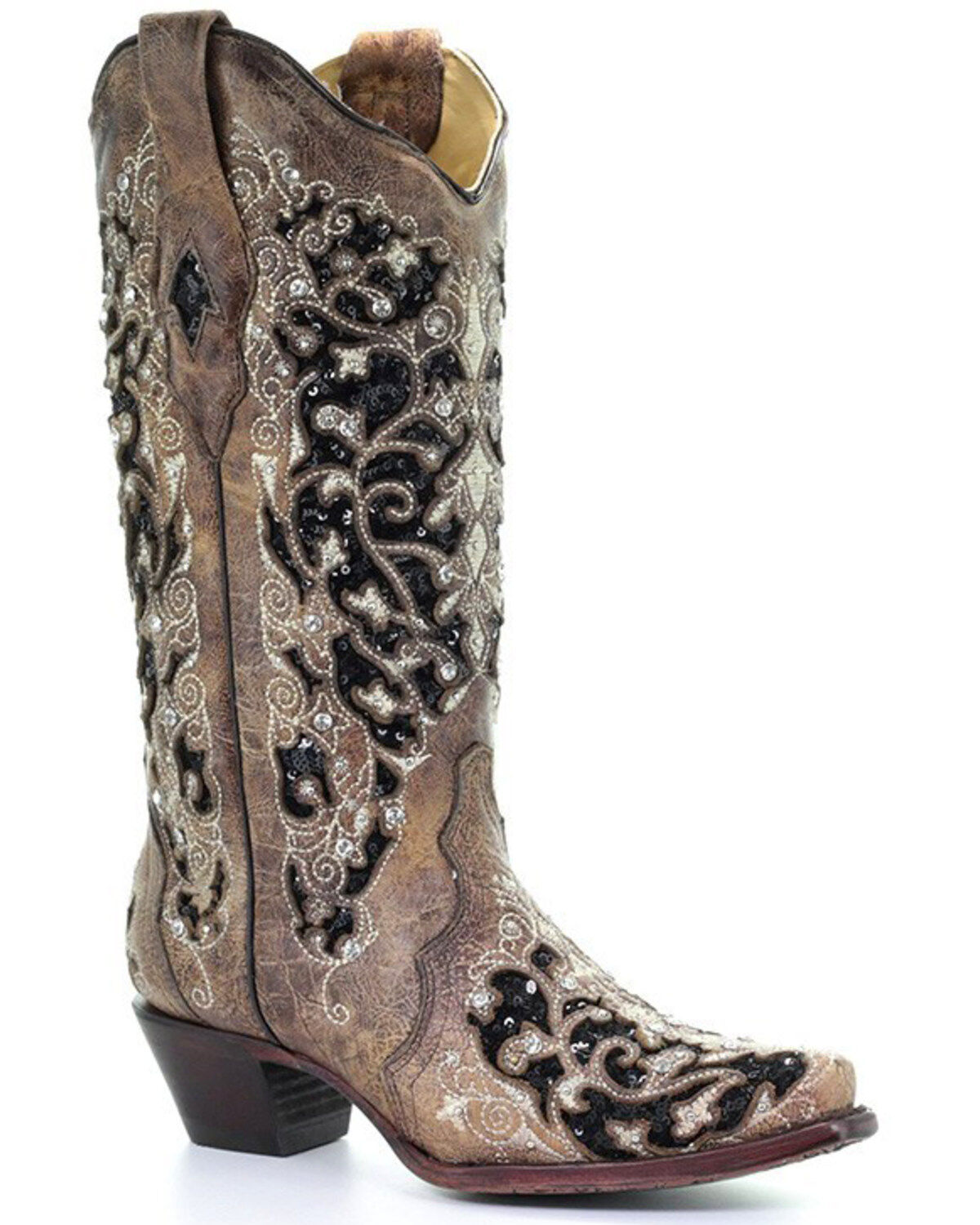 Corral Women's Embroidered Western Boots - Snip Toe