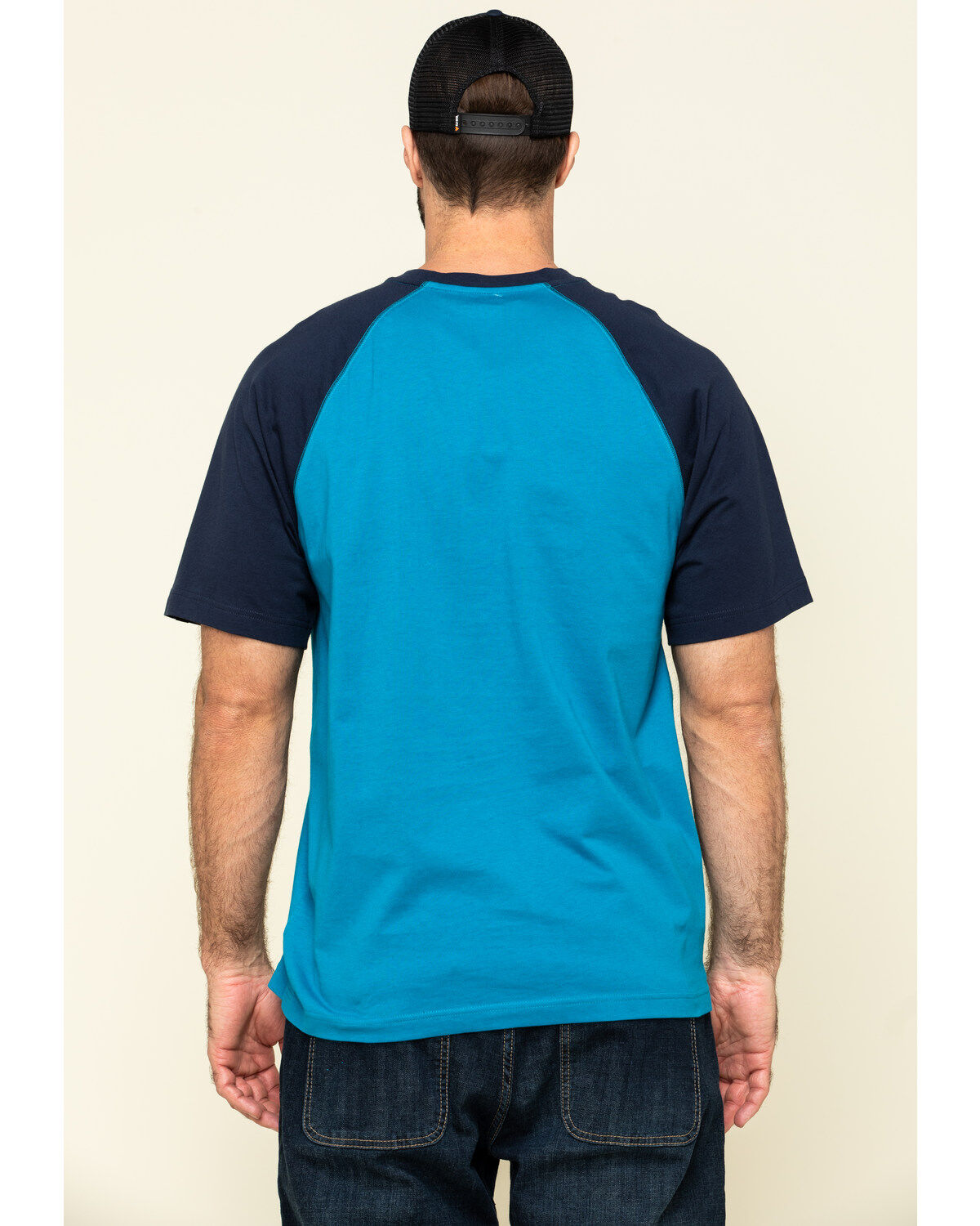 Hawx Men's Teal Midland Short Sleeve Baseball Work T-Shirt