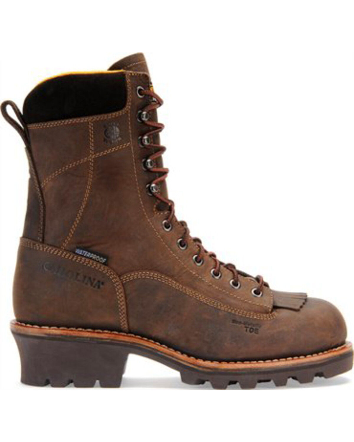 Carolina Men's Waterproof Lace-to-Toe Logger Boots - Composite Toe