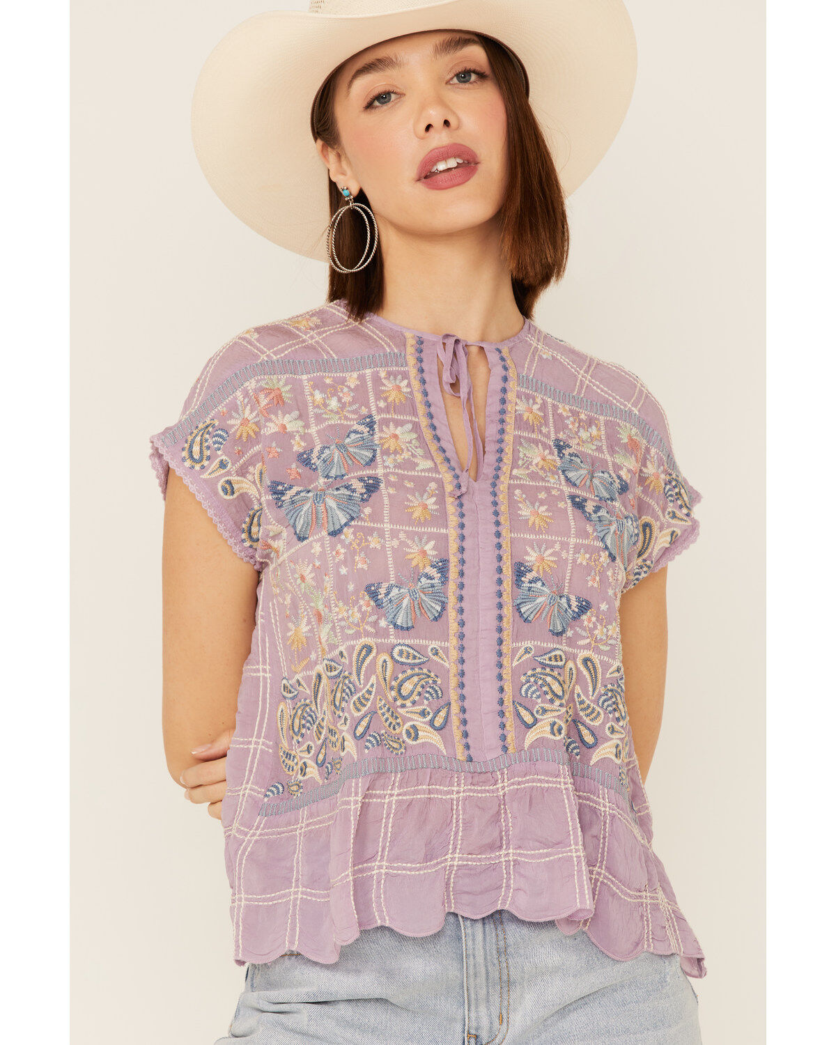 Johnny Was Women's Paise Blouse