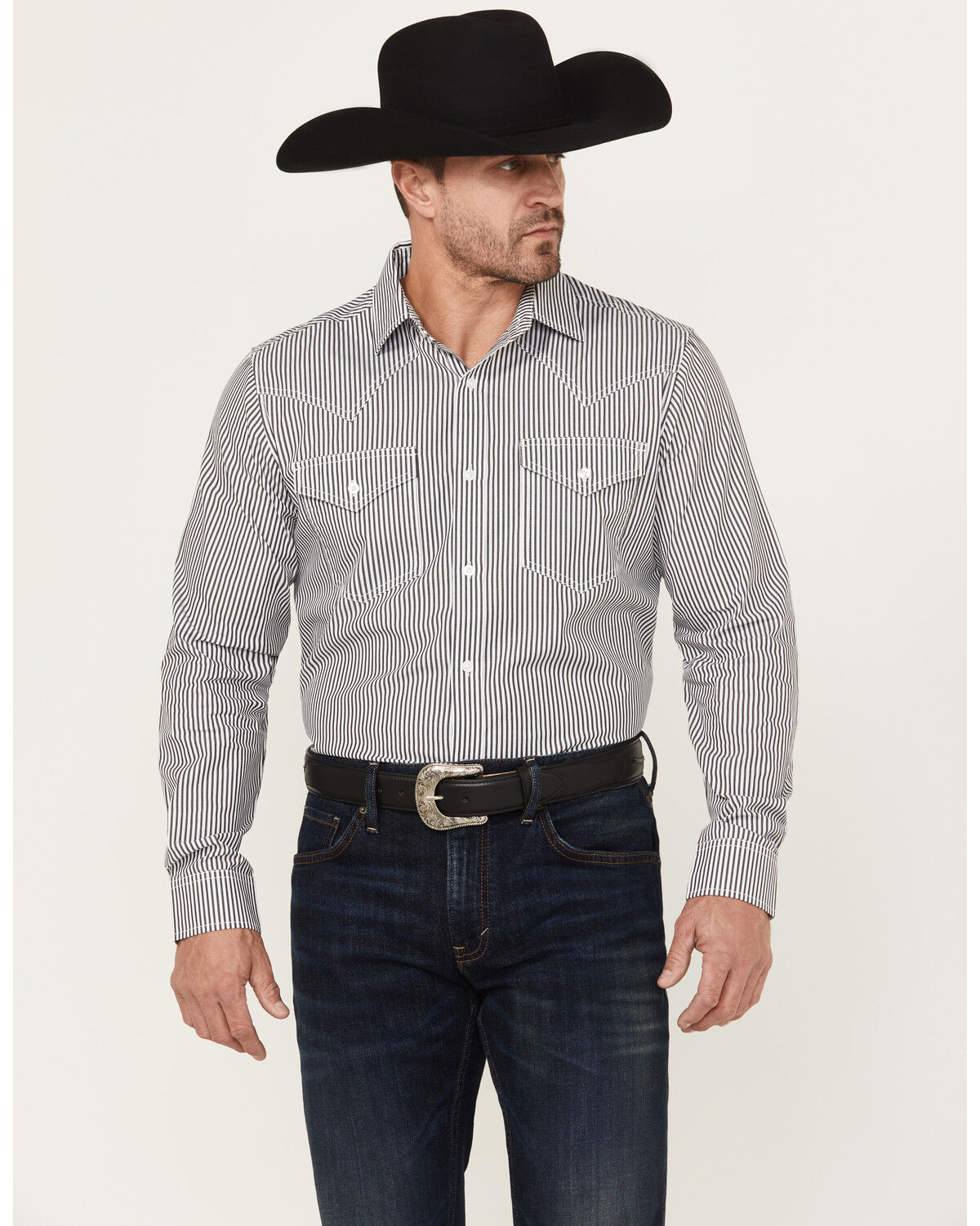 Cody James Black 1978® Men's Condor Striped Print Long Sleeve Button-Down Western Shirt