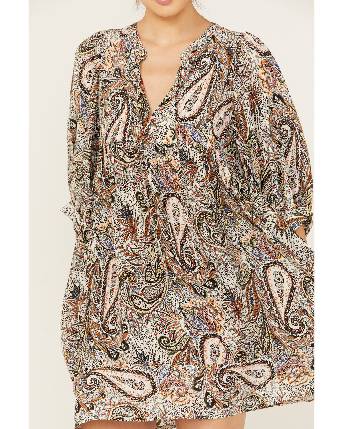 Revel Women's Paisley Print Mini Dress
