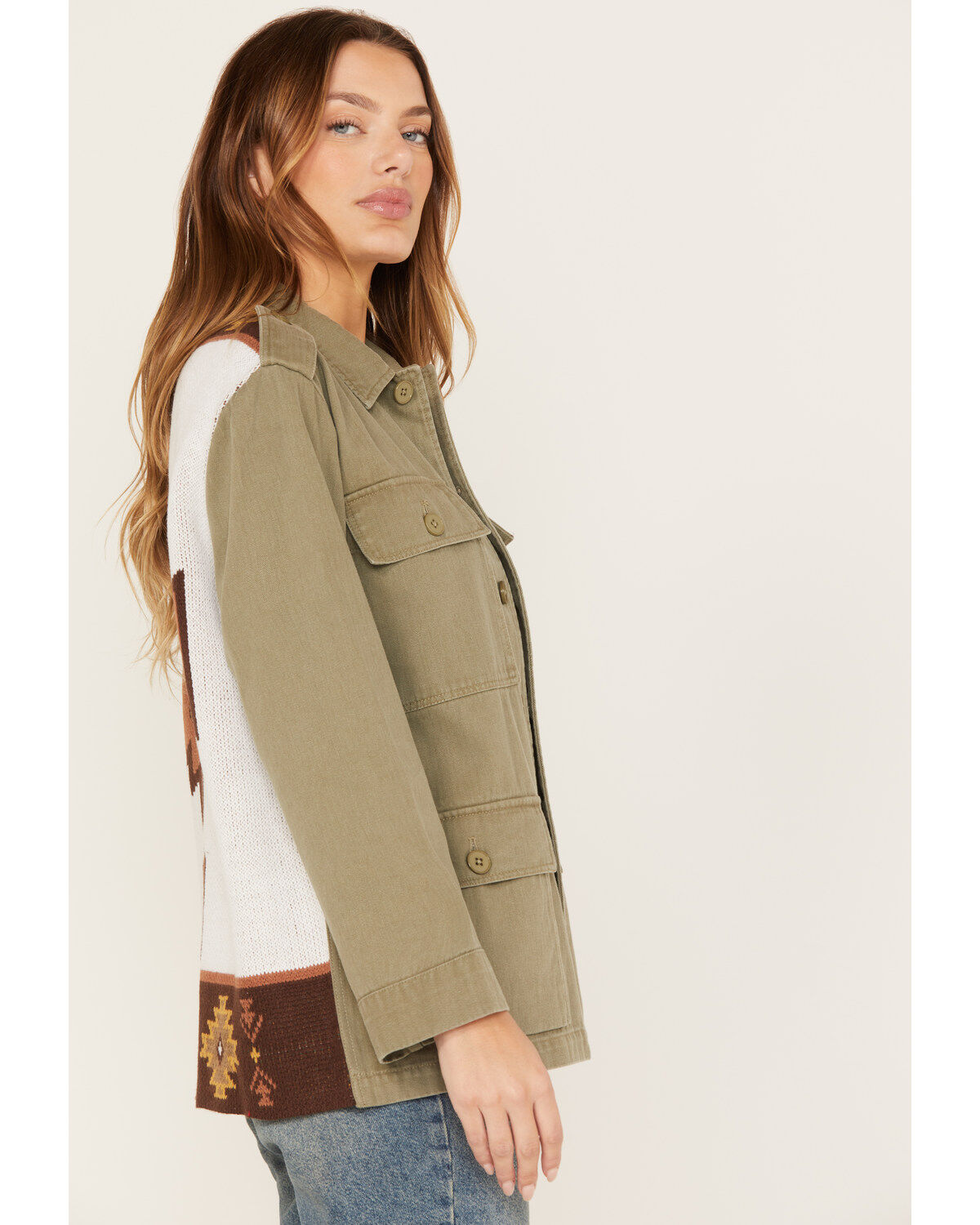 Wild Moss Women's Knit Back Western Jacket