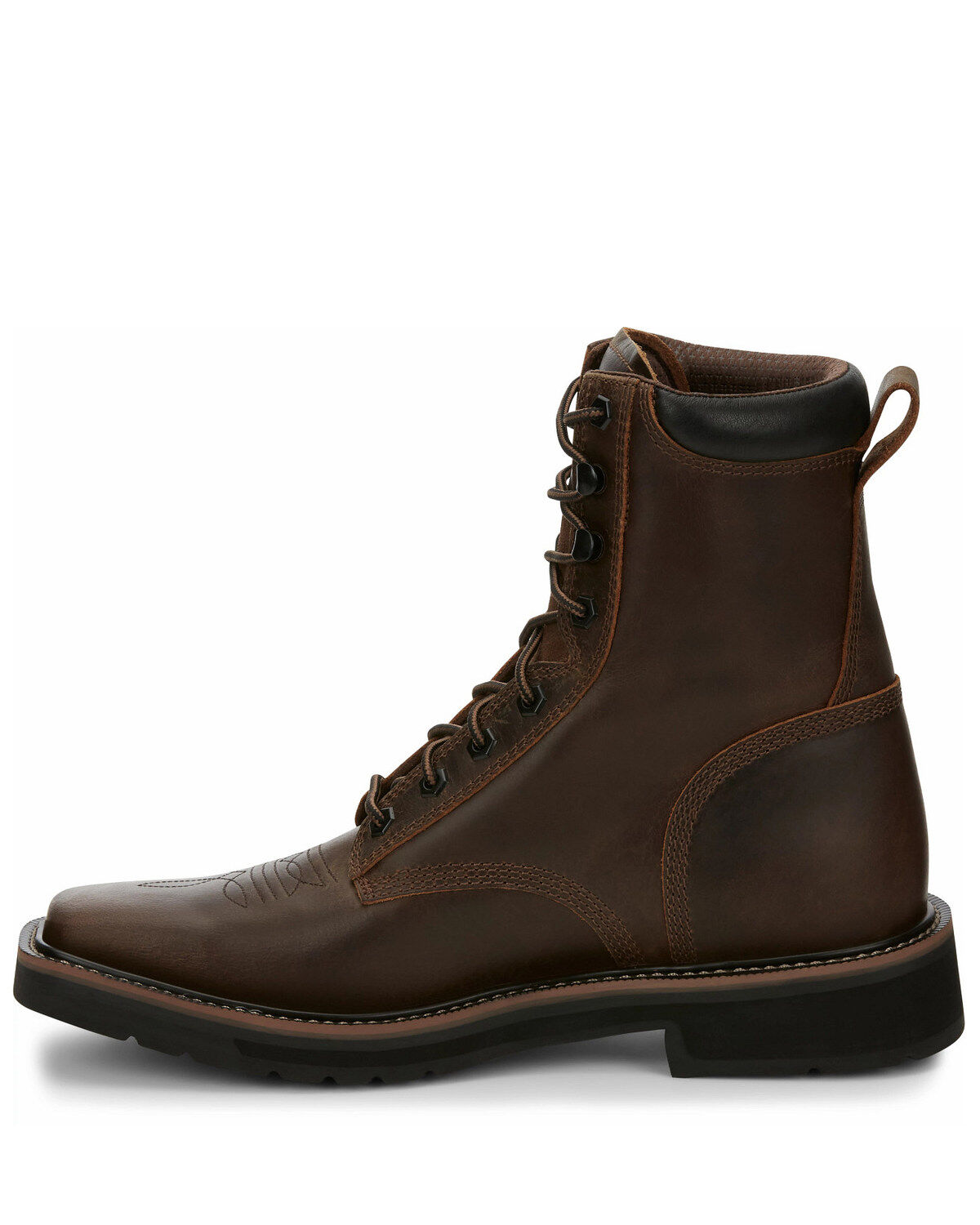 Justin Men's Stampede Lace-Up Work Boots - Soft Toe