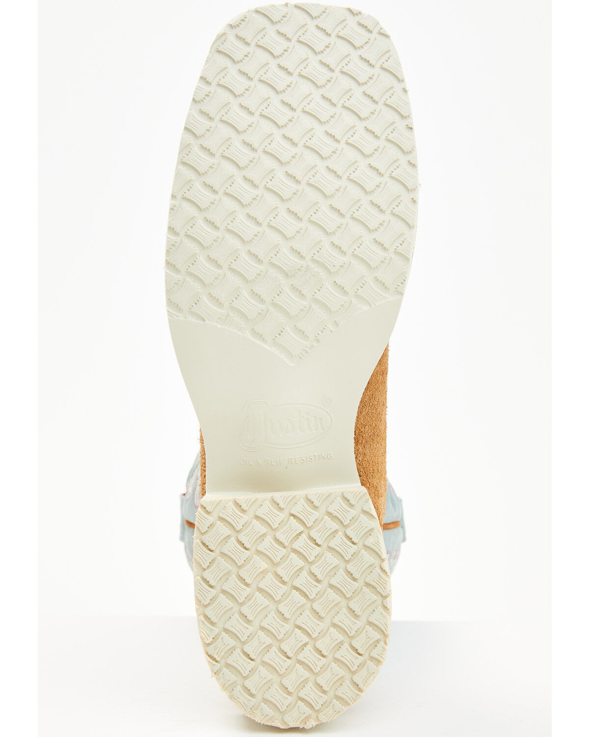 Justin Men's Alamo Roughout Western Boots - Broad Square Toe