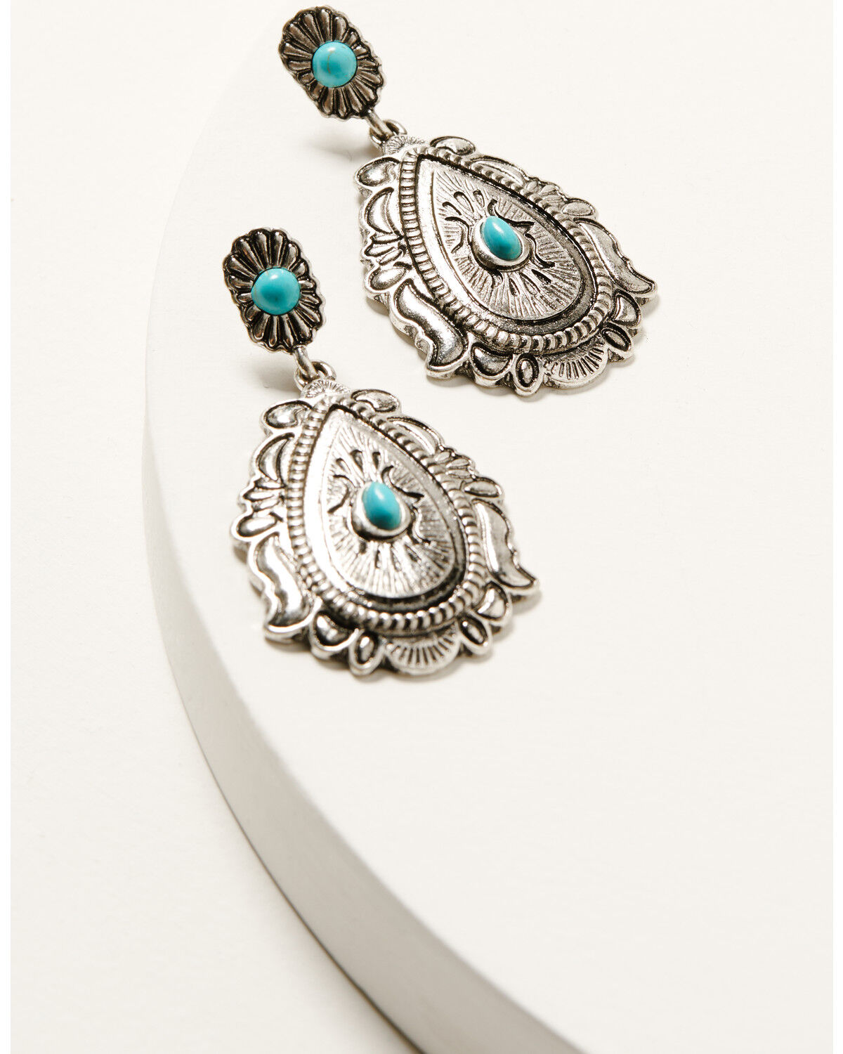 Shyanne Women's Frontier Antique Teardrop Turquoise Earrings