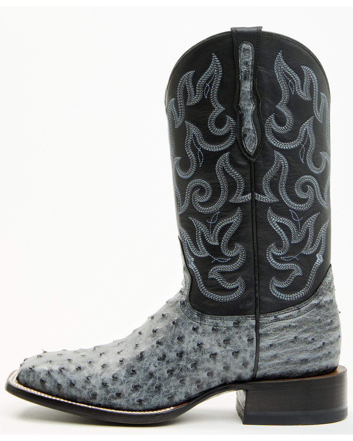 Cody James Men's Exotic Full Quill Ostrich Western Boots - Broad Square Toe