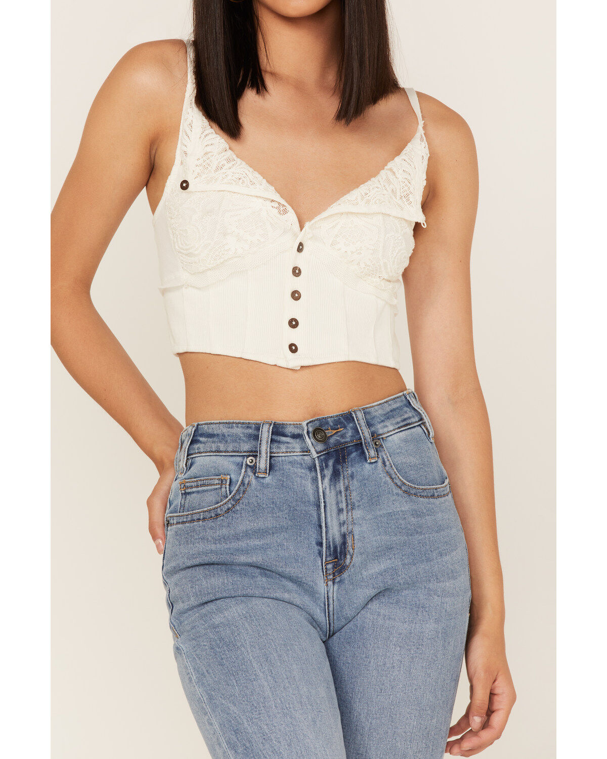 Free People Women's Have My Heart Cropped Tank Top