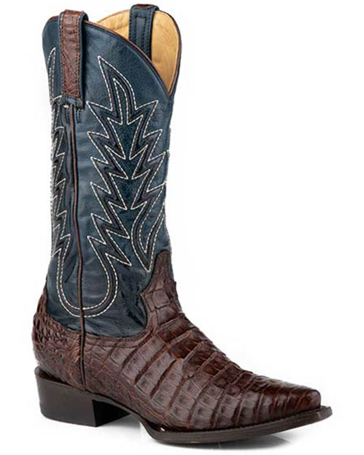 Stetson Women's Adi Exotic Caiman Tall Western Boots - Snip Toe