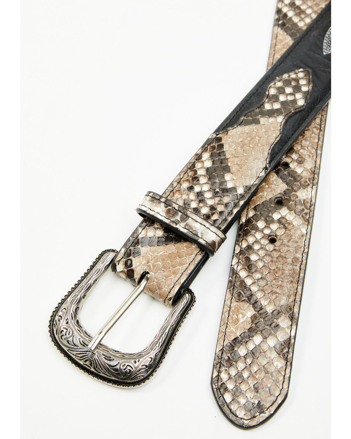 Cody James Men's Exotic Python Belly Billet Belt