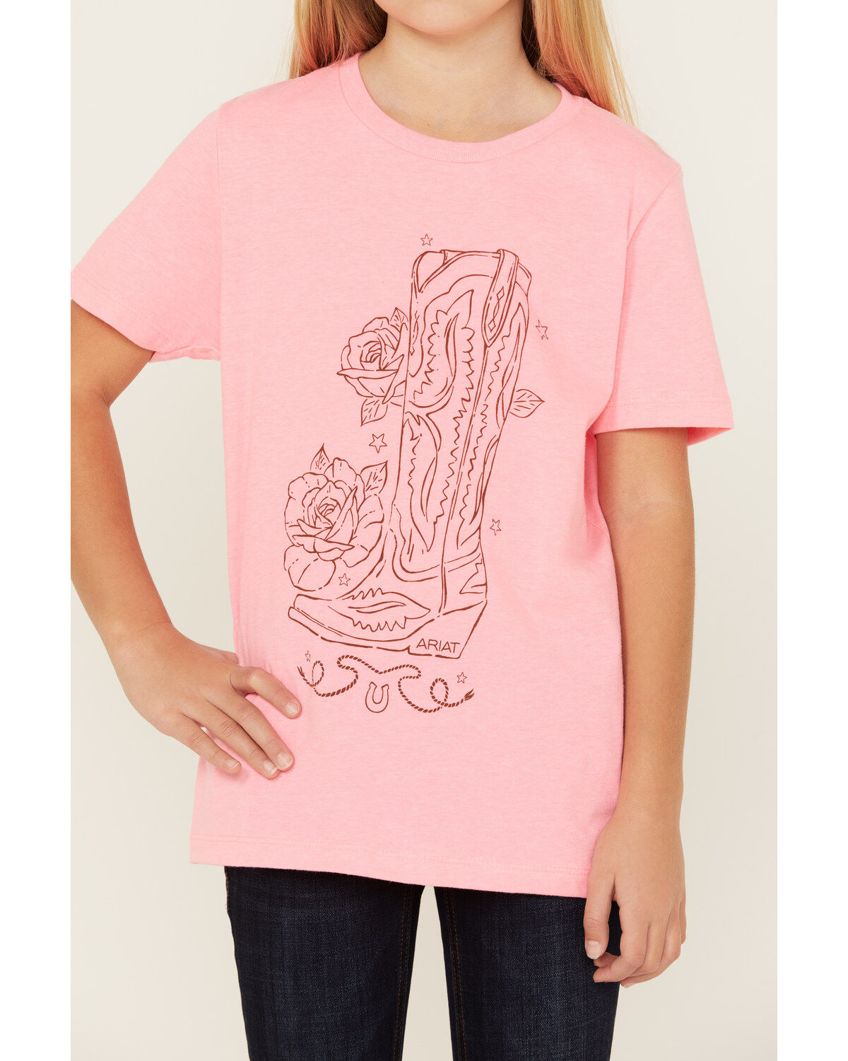 Ariat Girls' Boot Sketch Short Sleeve Graphic Tee