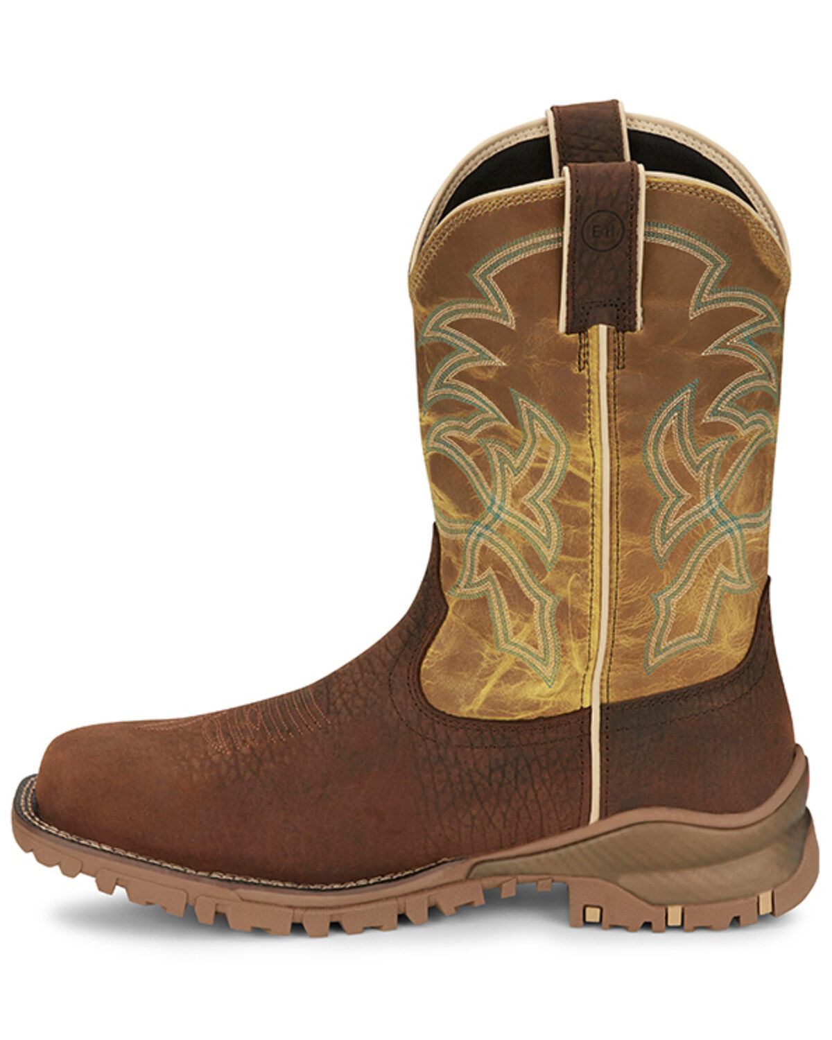 Tony Lama Men's Roustabout Pull-On Work Boots - Steel Toe