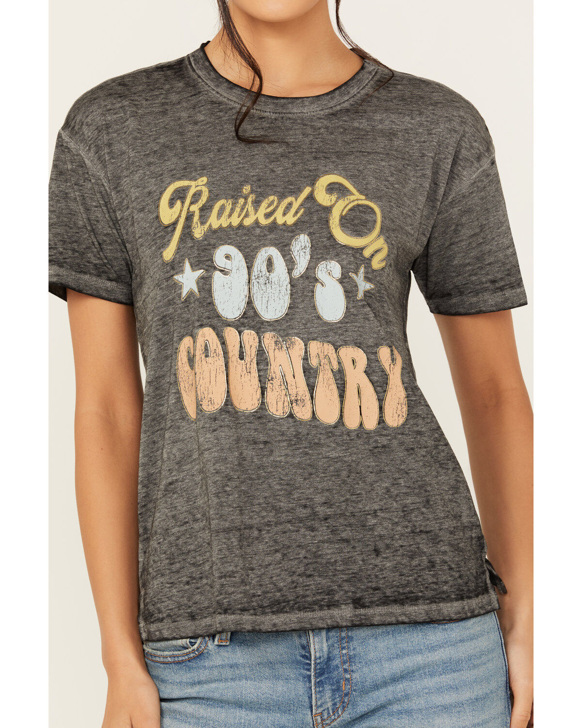 Blended Women's Raised On 90's Country Short Sleeve Graphic Tee