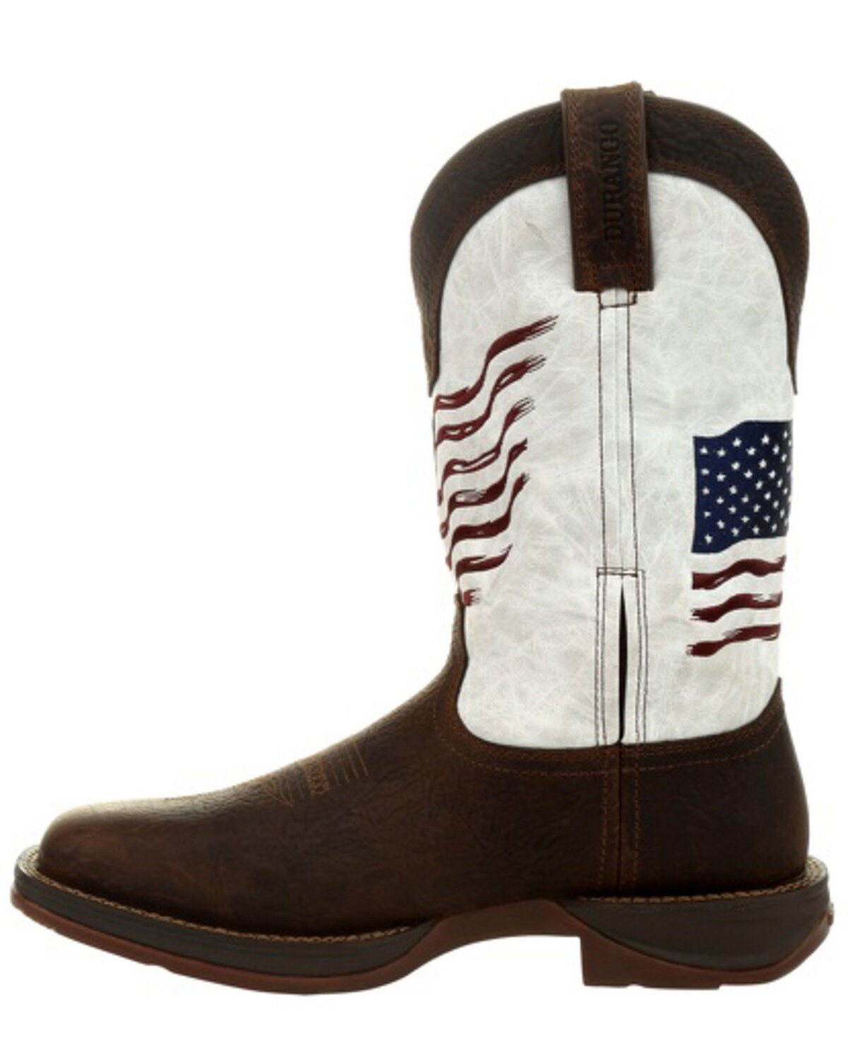 Durango Men's Flag Embroidery Western Performance Boots - Square Toe