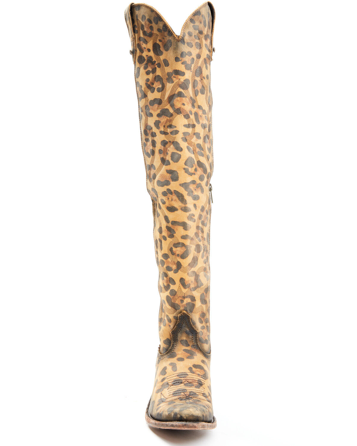 Liberty Black Women's Allyssa Leopard Print Western Boots - Round Toe