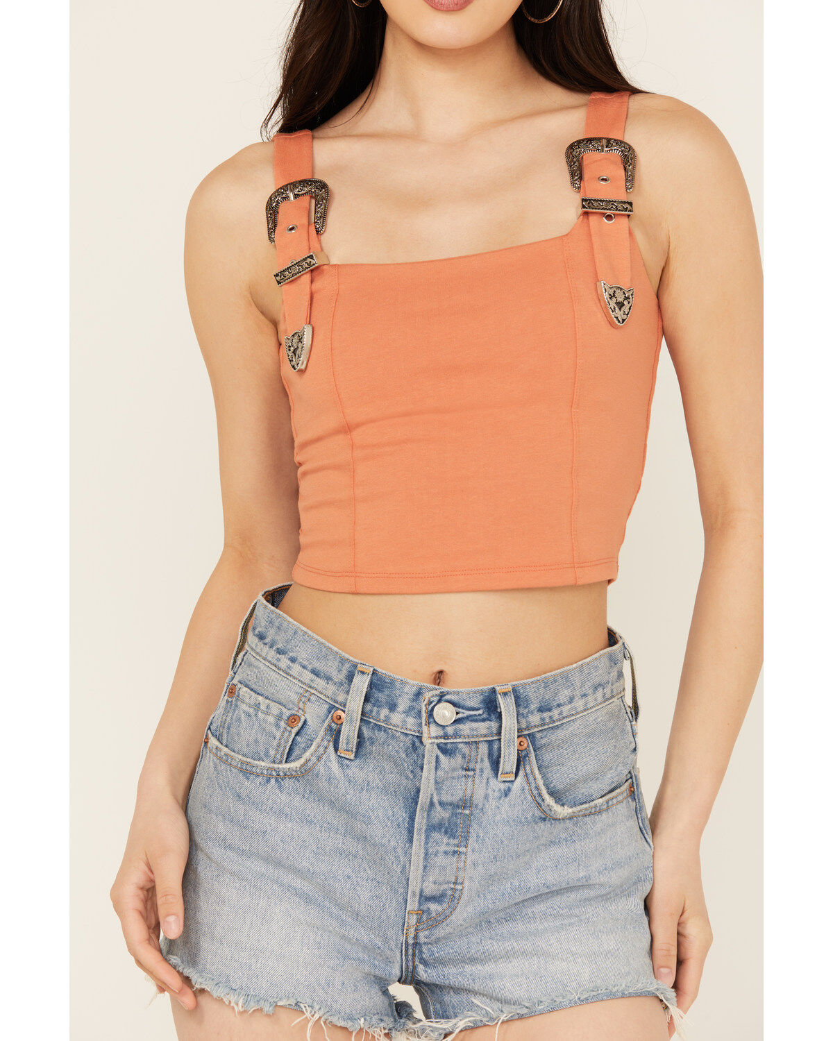 Rock & Roll Denim Women's Buckle Tank Top