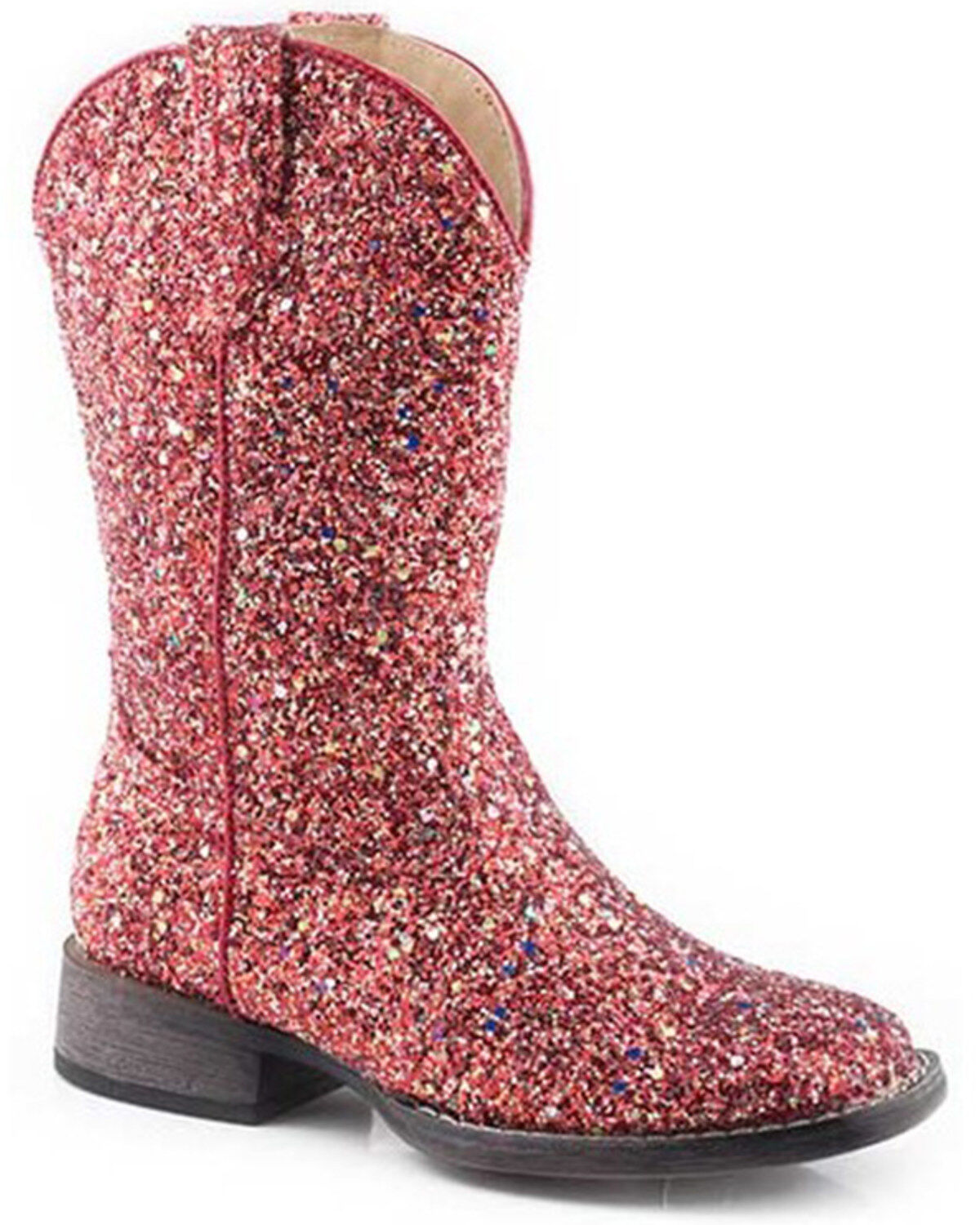 Roper Girls' Glitter Galore Western Boots - Broad Square Toe