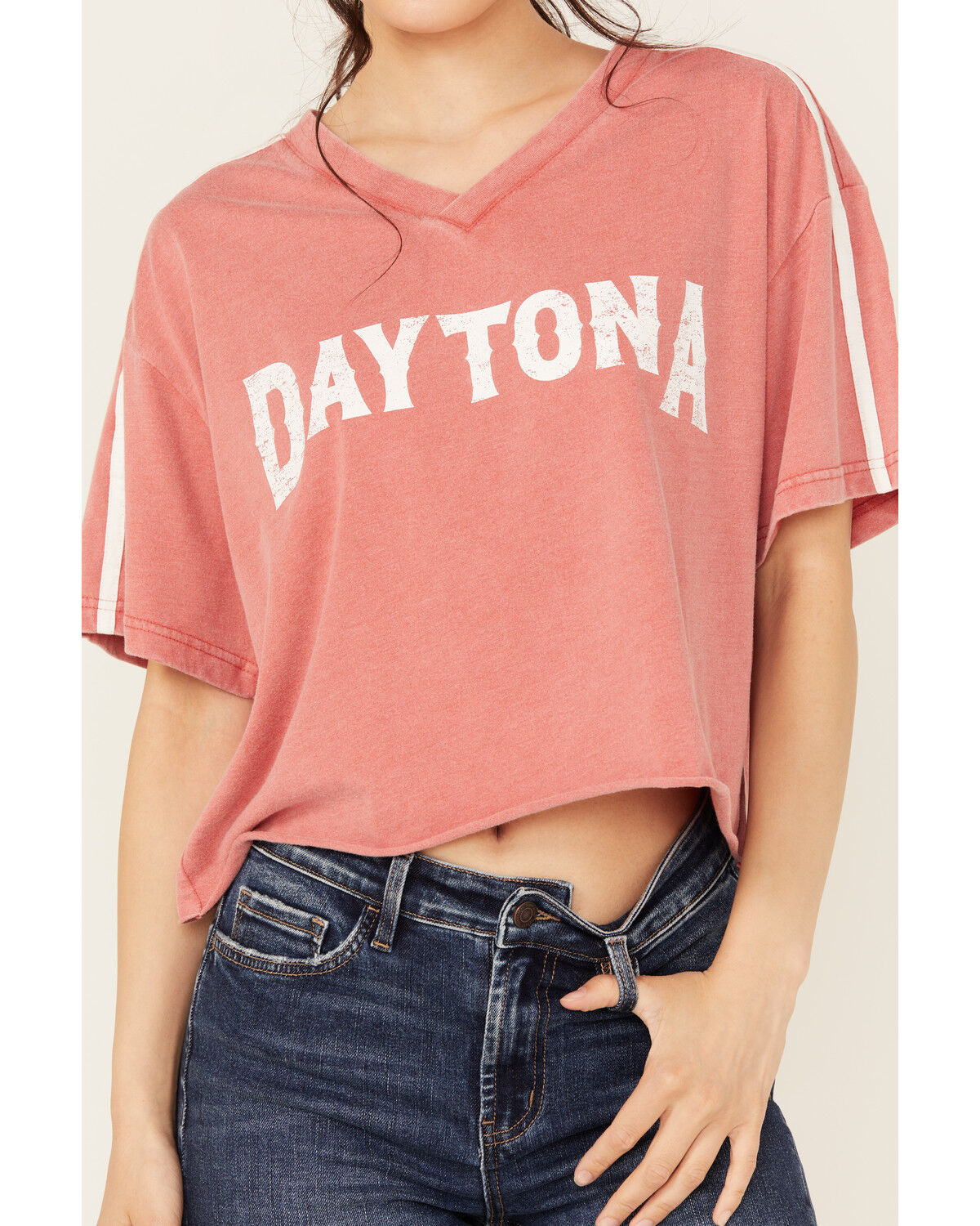 Youth in Revolt Women's Daytona Varsity Short Sleeve Graphic Tee