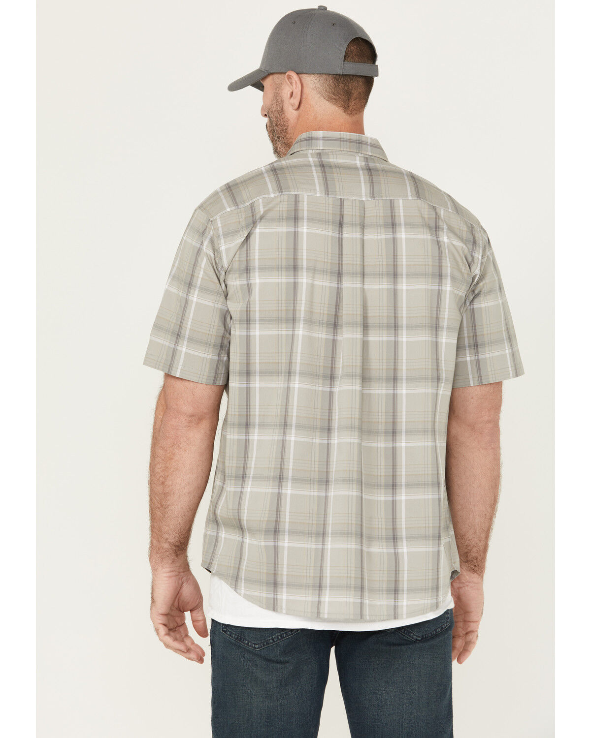 Dickies Men's Flex Plaid Print Short Sleeve Button-Down Work Shirt