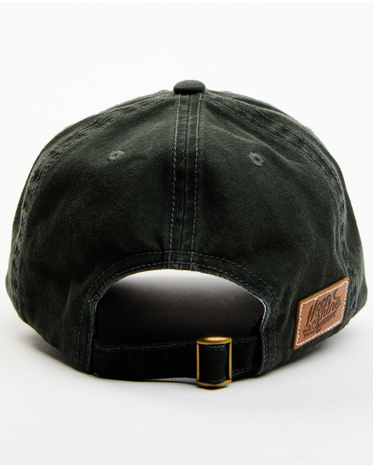 Moonshine Spirit Men's Distressed Olive Outlaw Country Patch Ball Cap