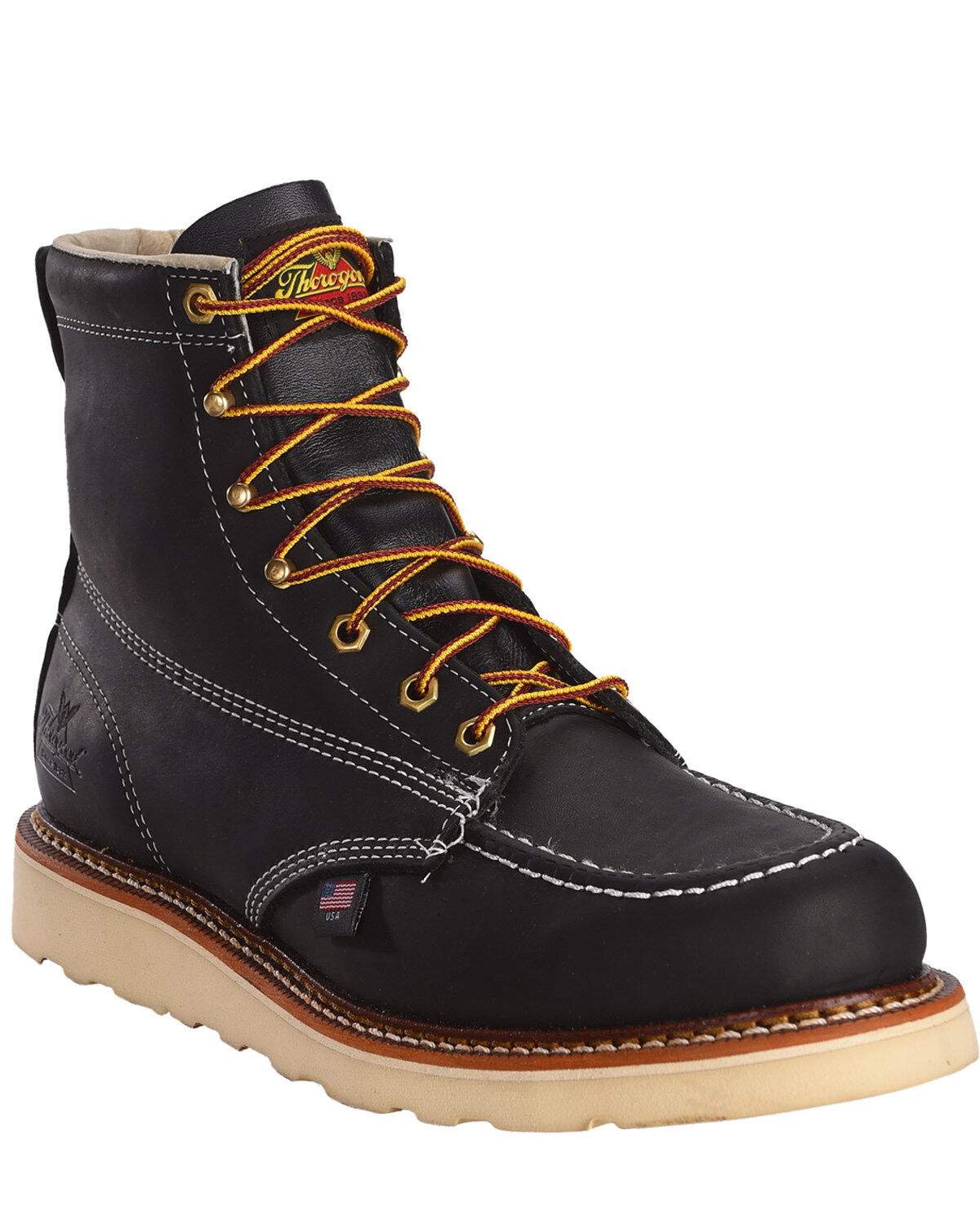 Thorogood Men's 6" American Heritage MAXWear USA Wedge Sole Work Boots - Soft Toe