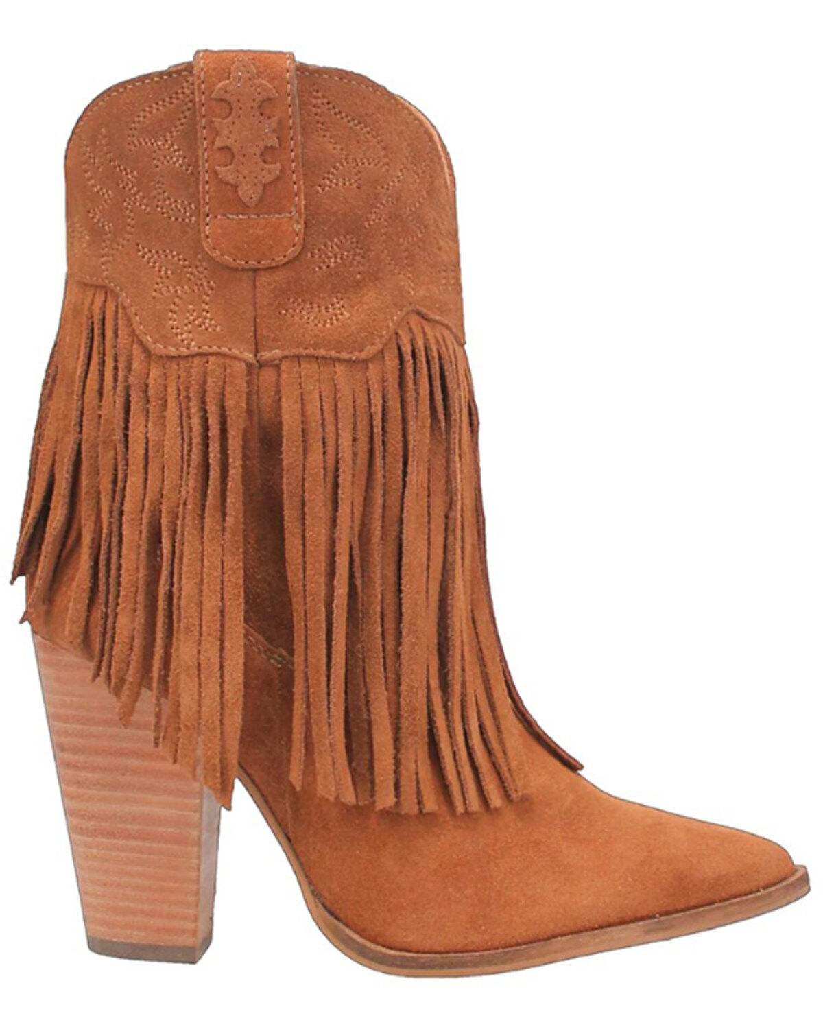 Dingo Women's Crazy Train Leather Booties - Round Toe