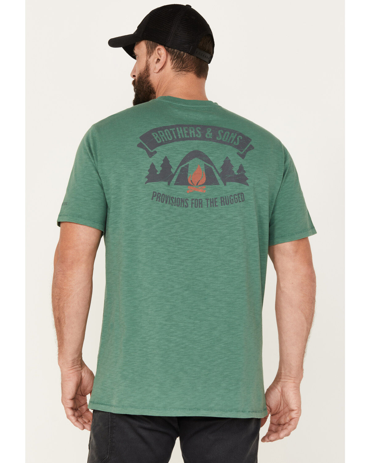 Brothers and Sons Men's Campfire Short Sleeve Graphic T-Shirt
