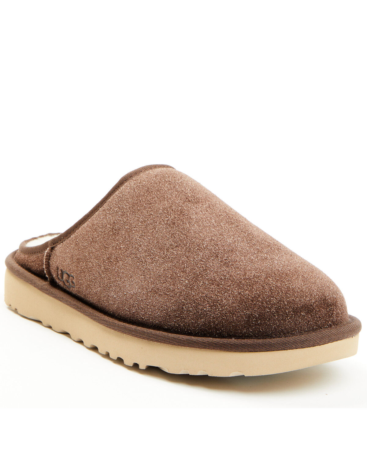 UGG Men's Classic Slip-On Shaggy Suede Slippers