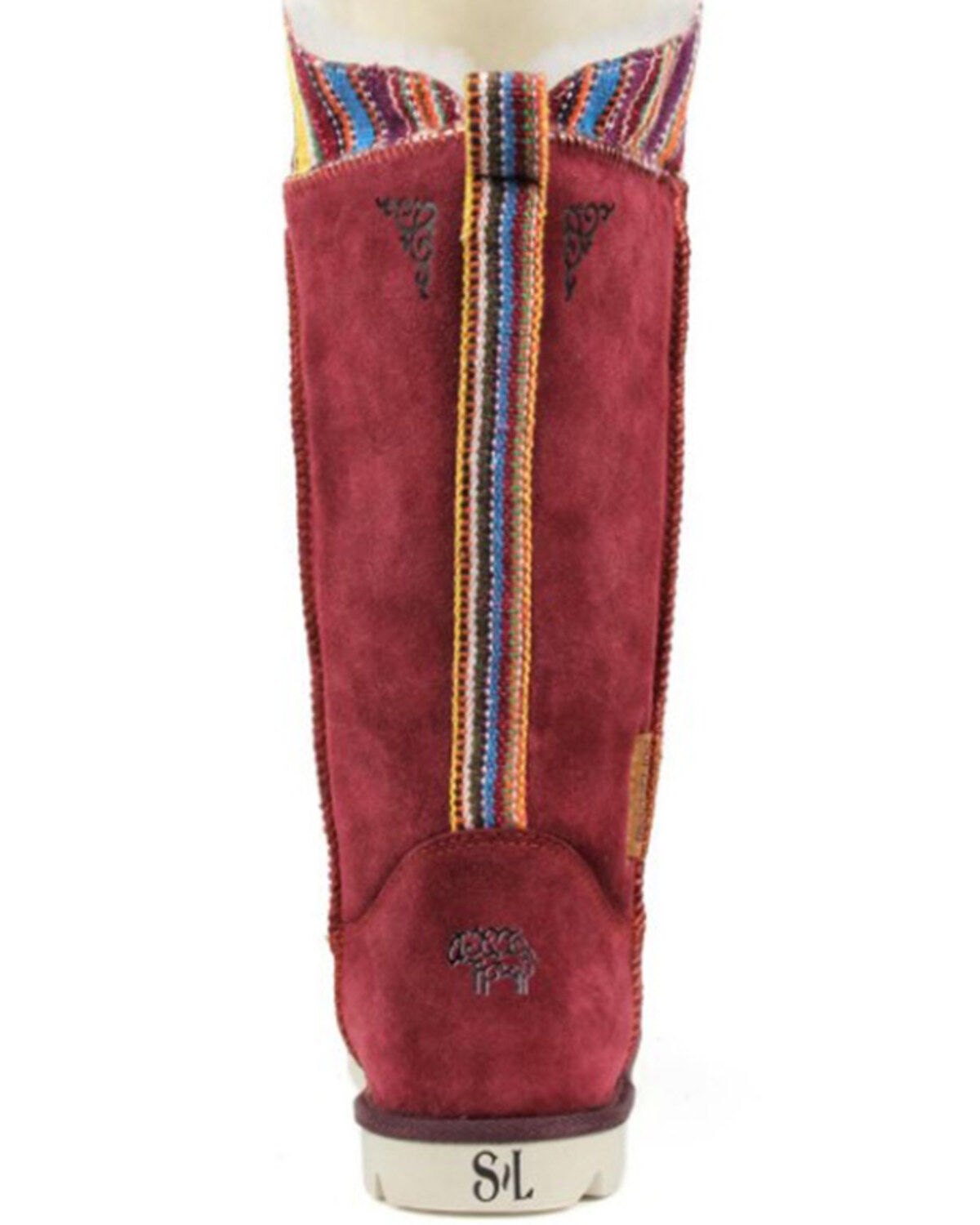 Superlamb Women's Mongol Serape Foldable Cuff Pull On Casual Boots - Round Toe