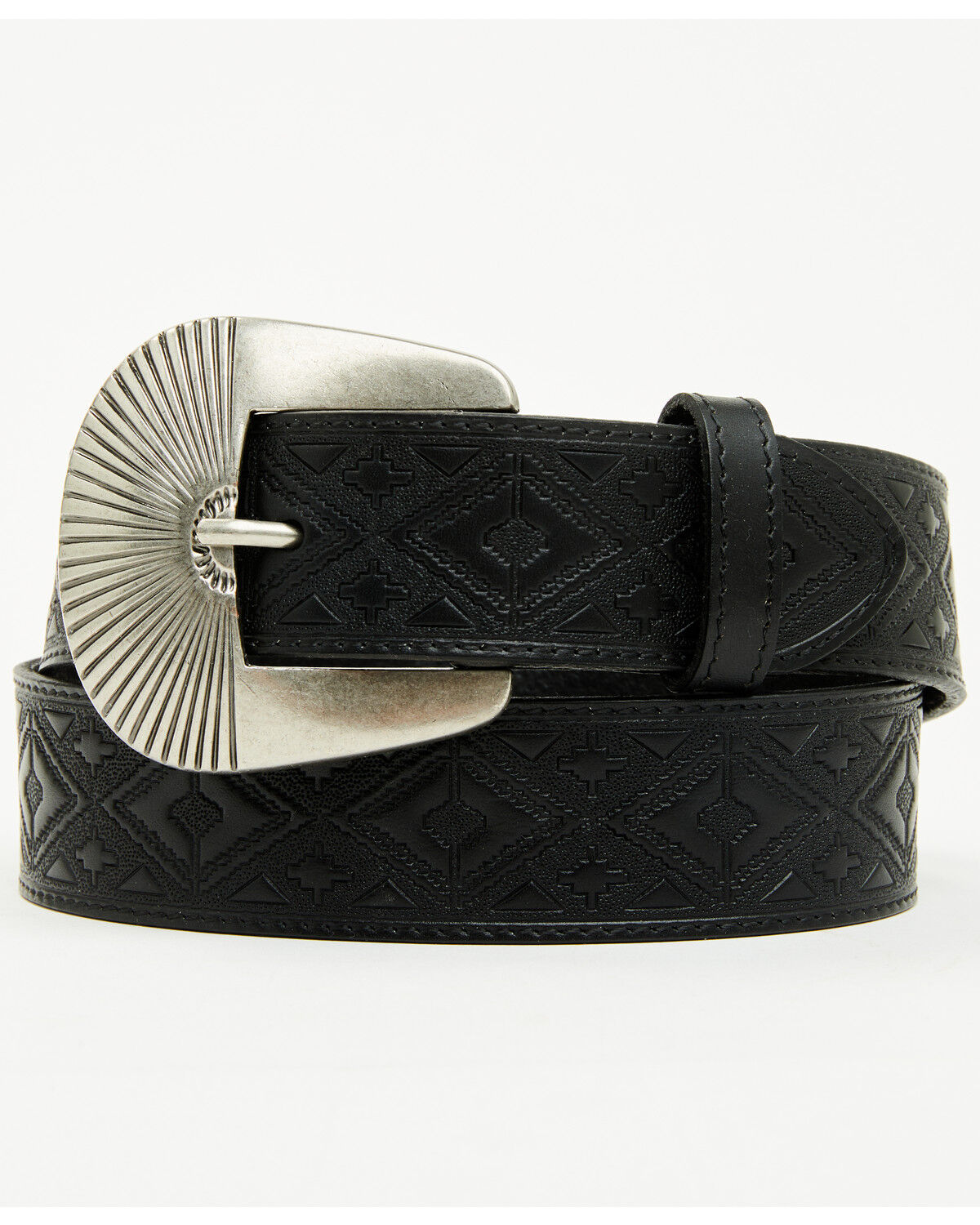 Shyanne Women's Everly Southwestern Embossed Sunrise Buckle Belt