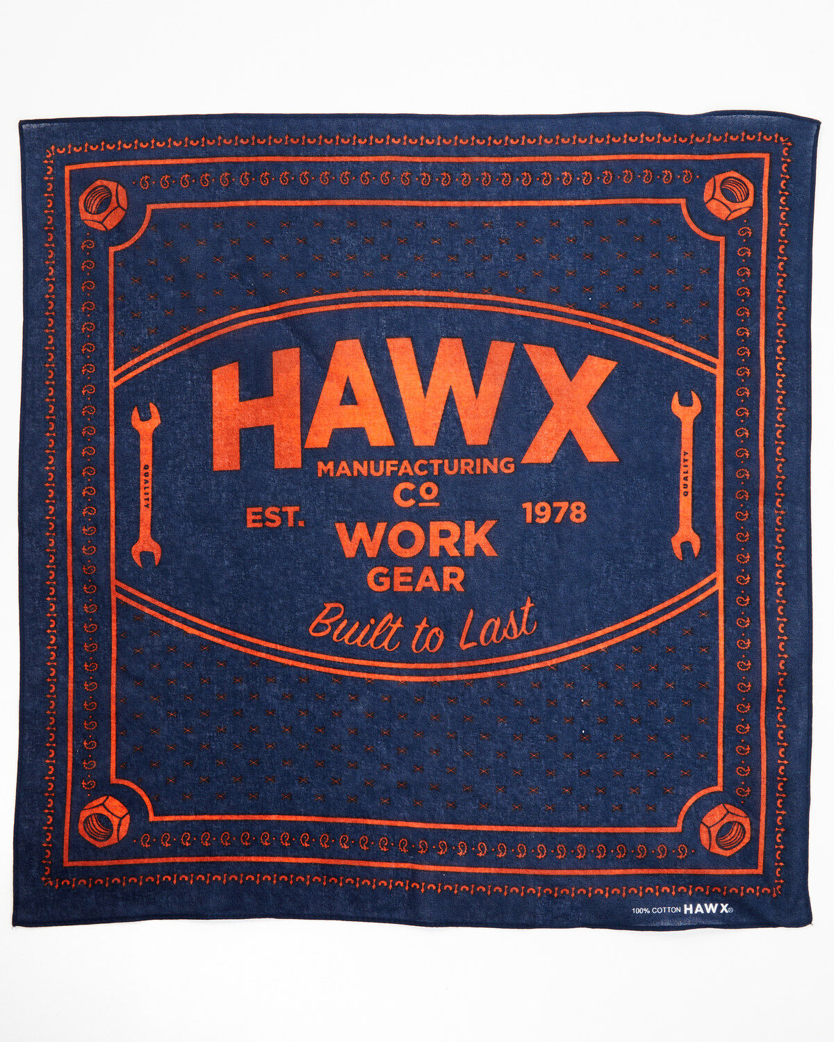 Hawx Men's Blue & Orange Bandana