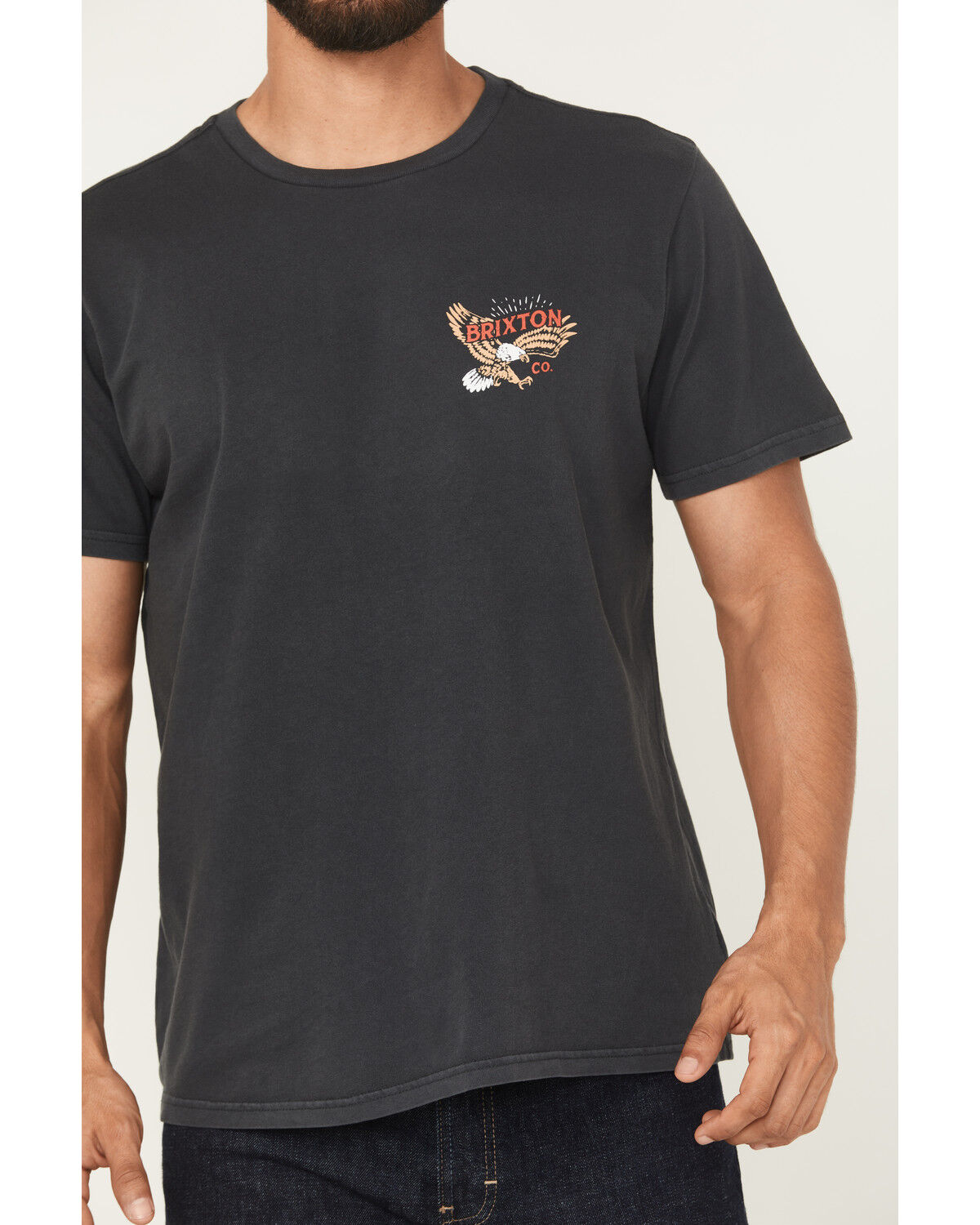 Brixton Men's Keller Eagle Short Sleeve Graphic T-Shirt