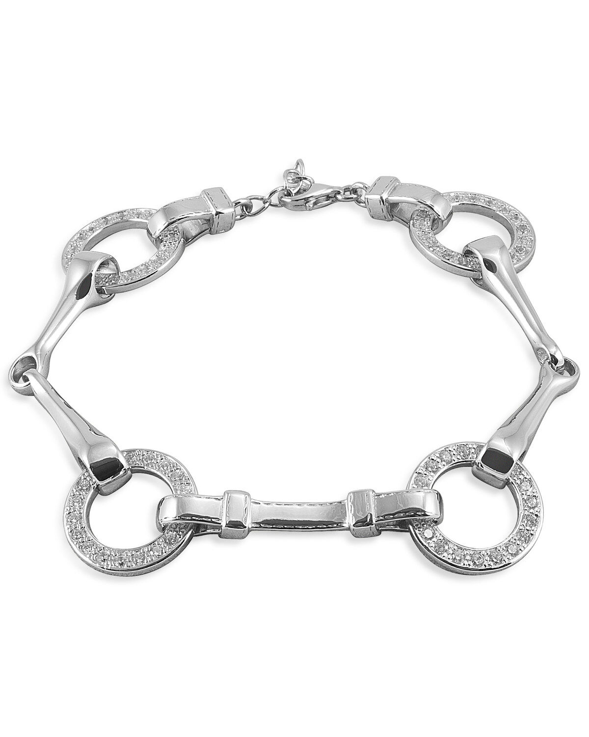 Kelly Herd Women's Sterling Silver Snaffle Bit Bracelet