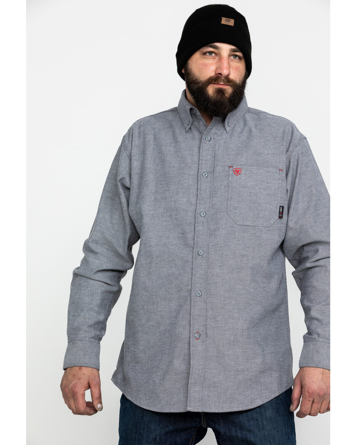 Ariat Men's FR Solid Durastretch Long Sleeve Work Shirt - Big