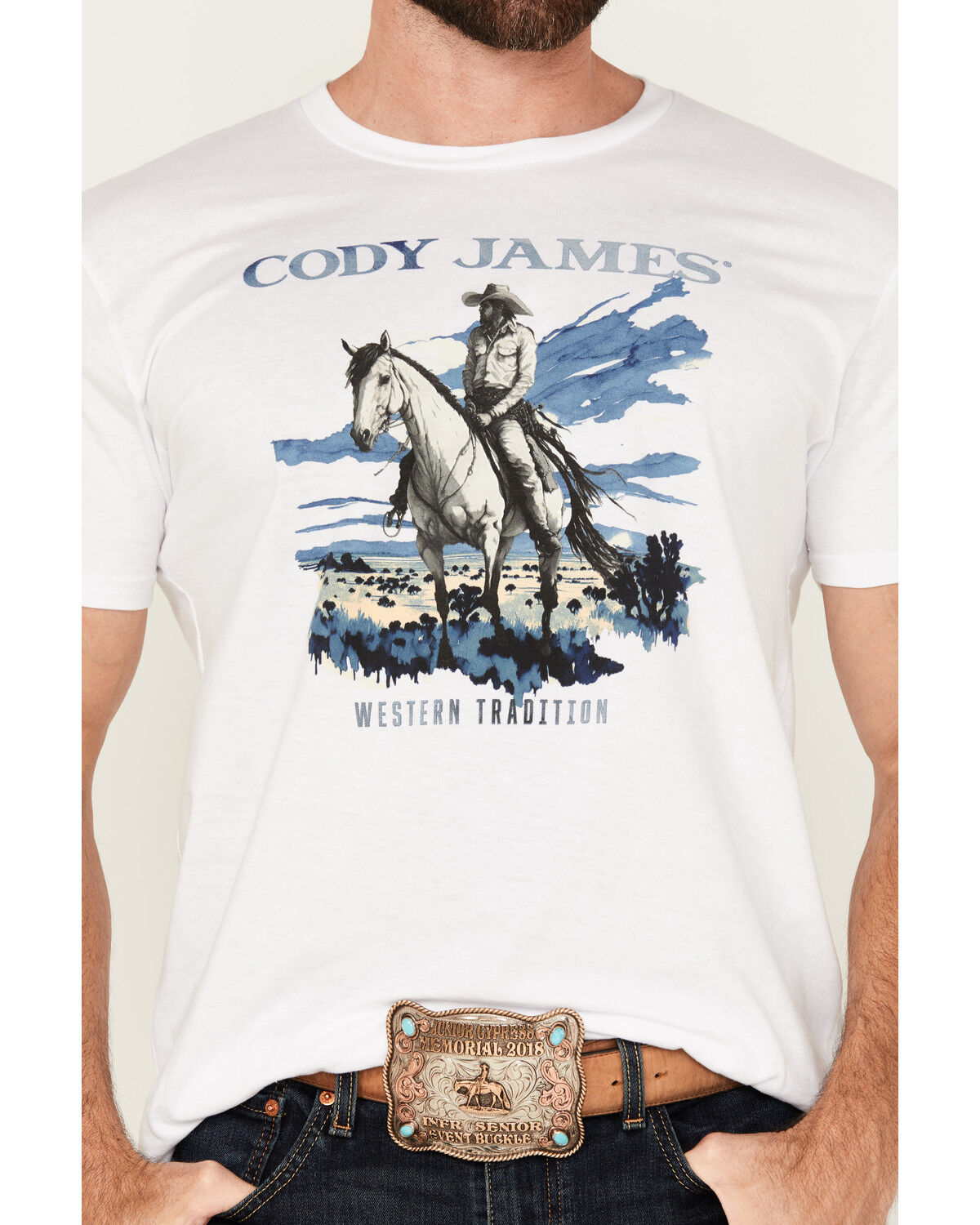 Cody James Men's Western Tradition Cowboy Short Sleeve Graphic T-Shirt