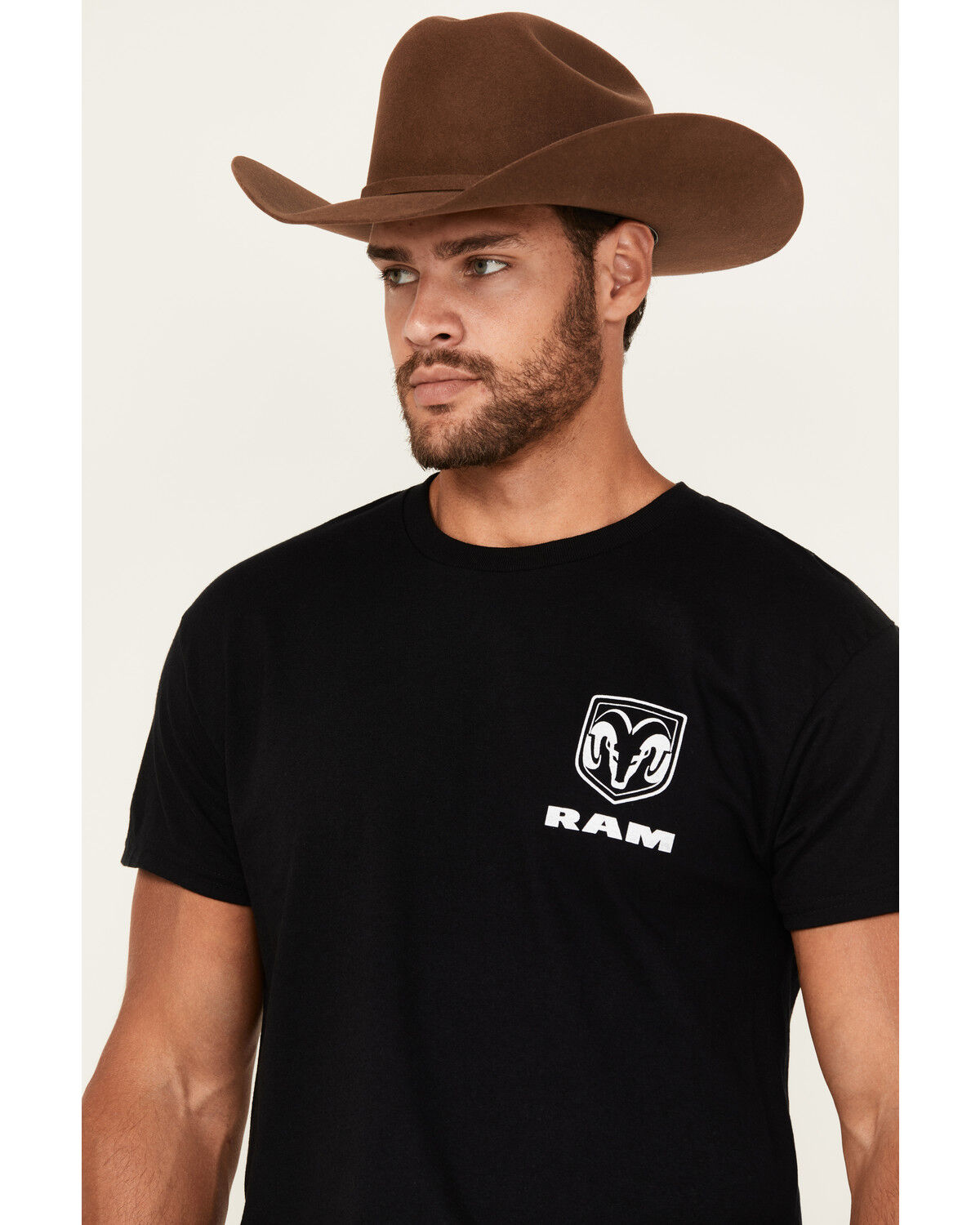 Buckwear Men's Ram Built For Freedom Short Sleeve Graphic T-Shirt
