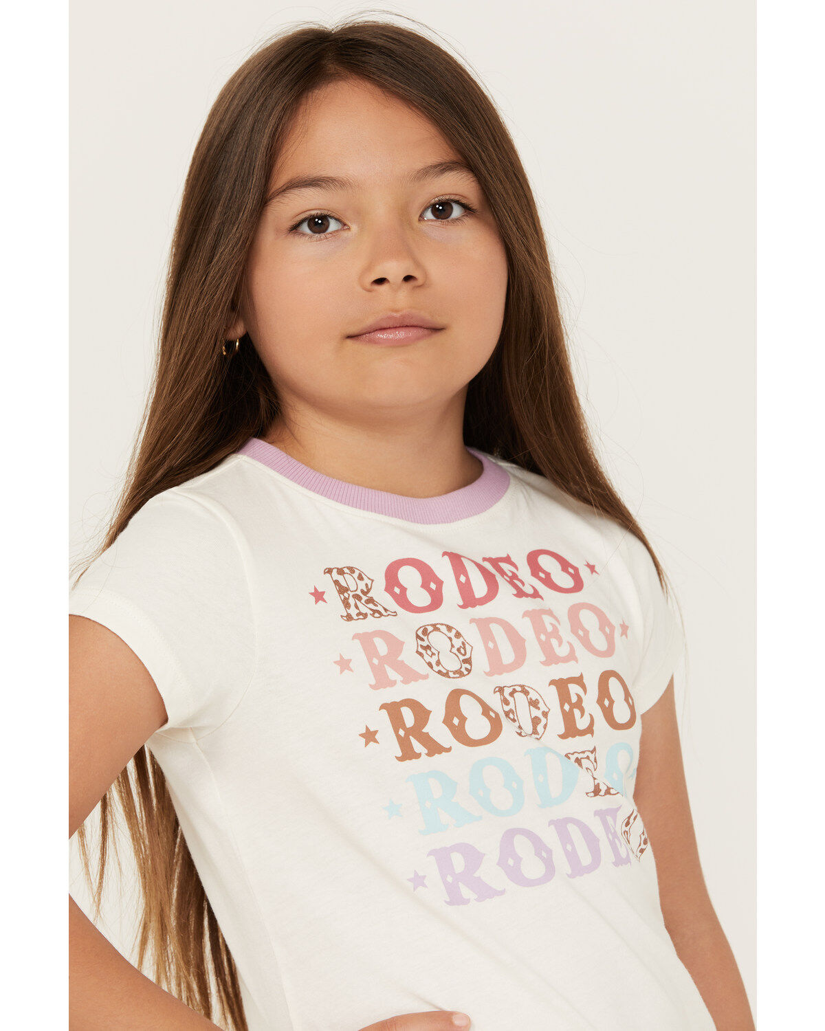 Shyanne Girls' Rodeo Short Sleeve Graphic Ringer Tee