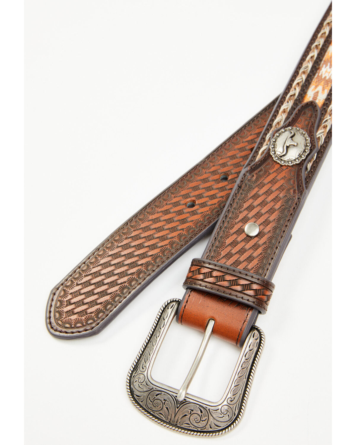 Cody James Men's Atwood Southwestern Inlay Belt