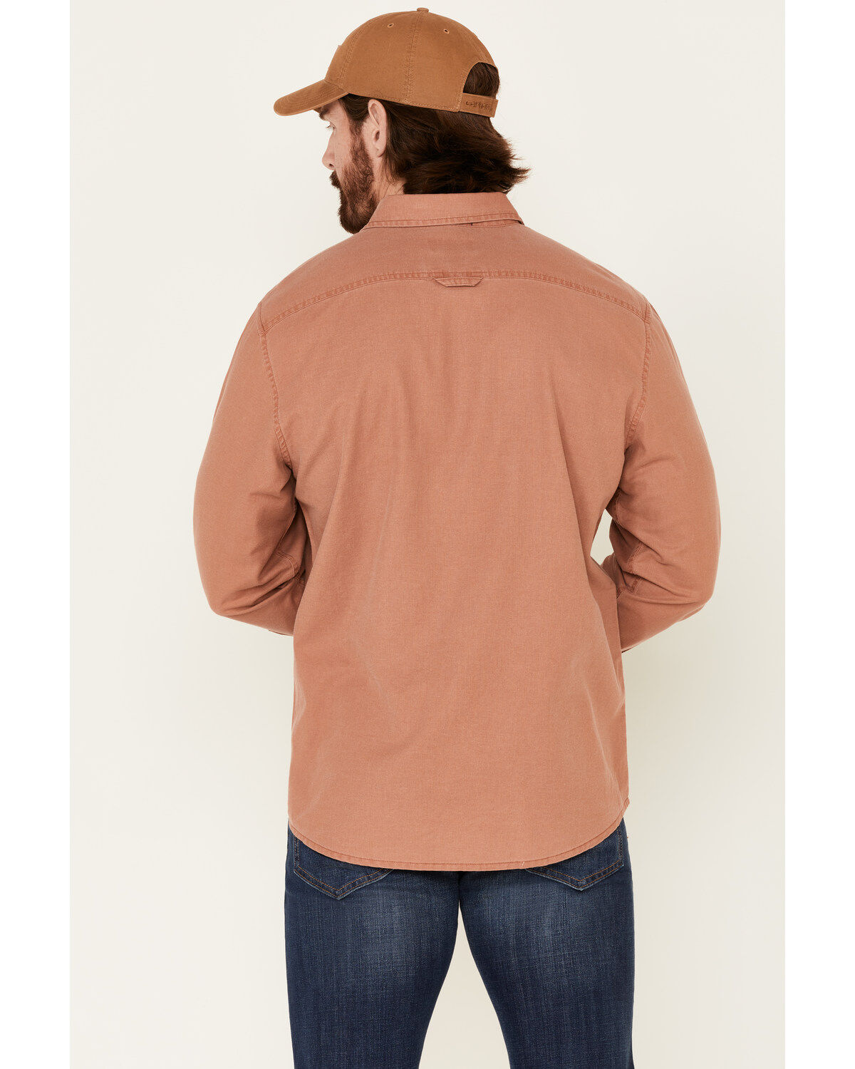 Pendleton Men's Rust Beach Shack Solid Long Sleeve Western Shirt