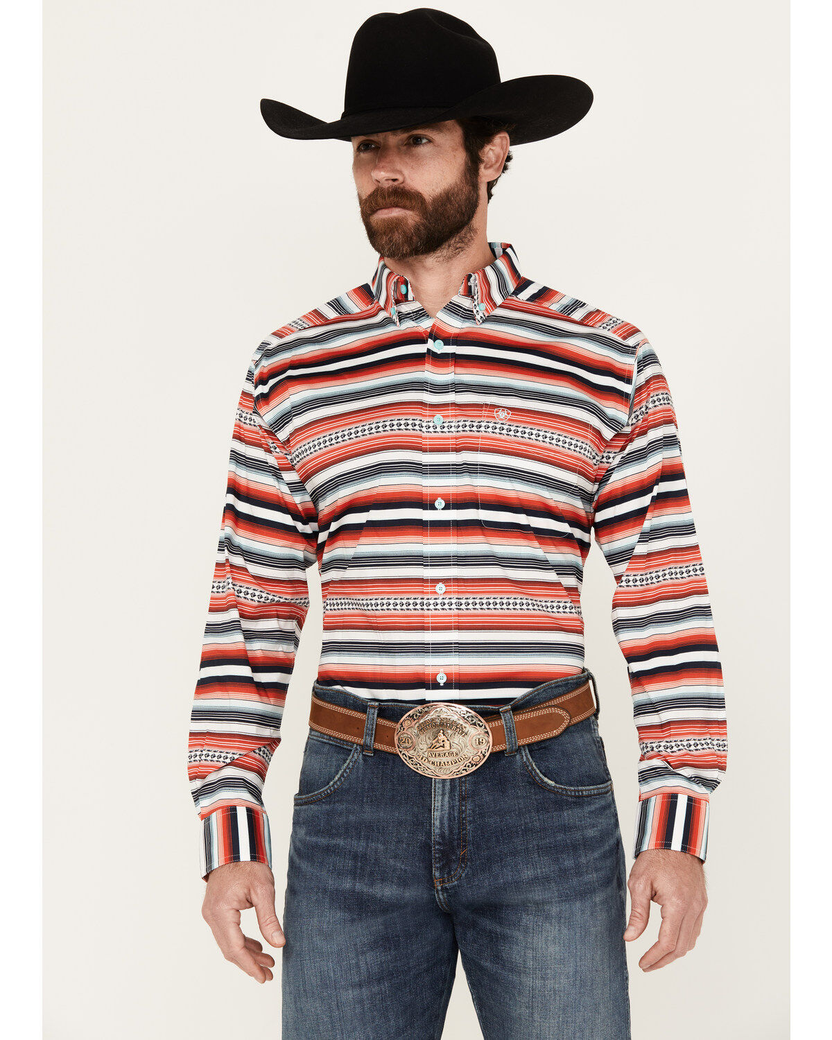 Ariat Men's Oren Print Long Sleeve Button-Down Western Shirt