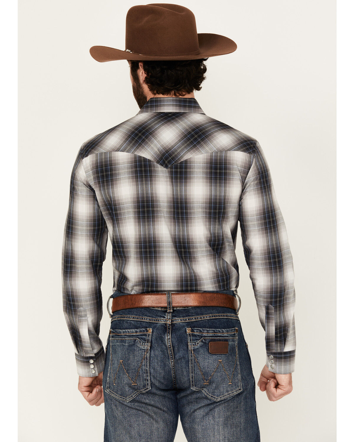 Pendleton Men's Frontier Plaid Print Long Sleeve Pearl Snap Western Shirt