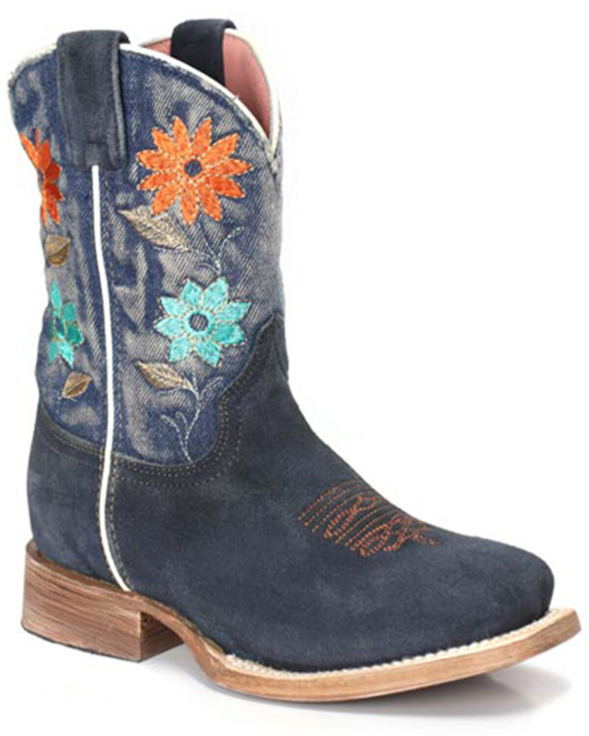 Roper Girls' Flower Power Western Boots - Square Toe