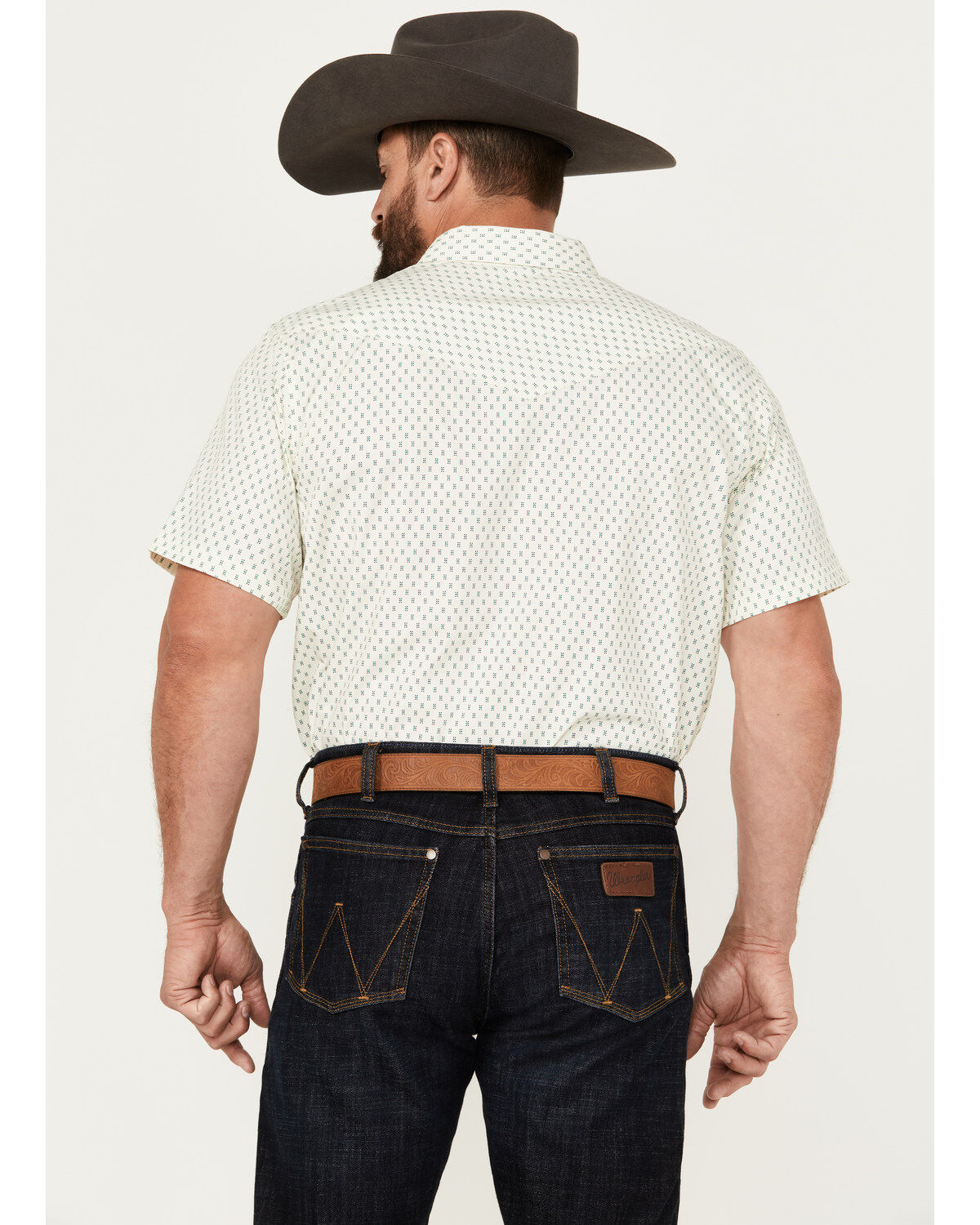 Gibson Trading Co Men's Holden Geo Print Short Sleeve Snap Western Shirt