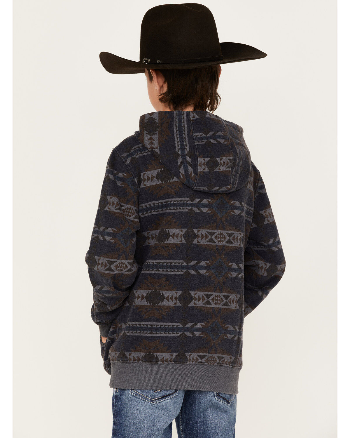 Ariat Boys' Southwestern Print Hooded Sweatshirt