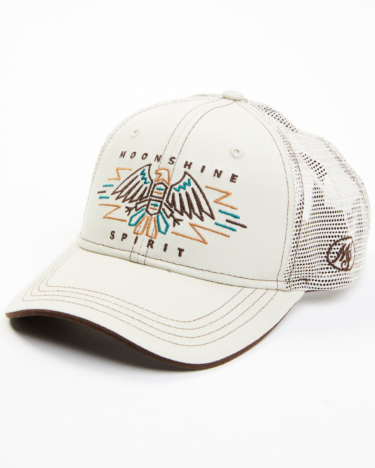 Moonshine Spirit Men's Embroidered Eagle Mesh-Back Ball Cap