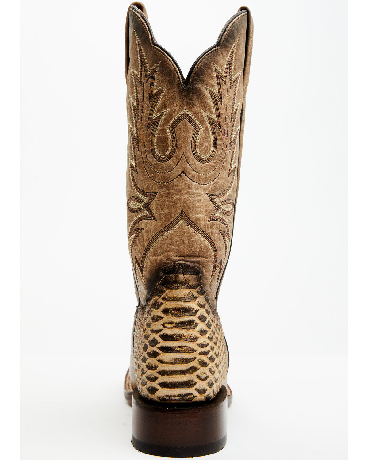 Dan Post Women's 12" Faux Python Western Boots - Broad Square Toe