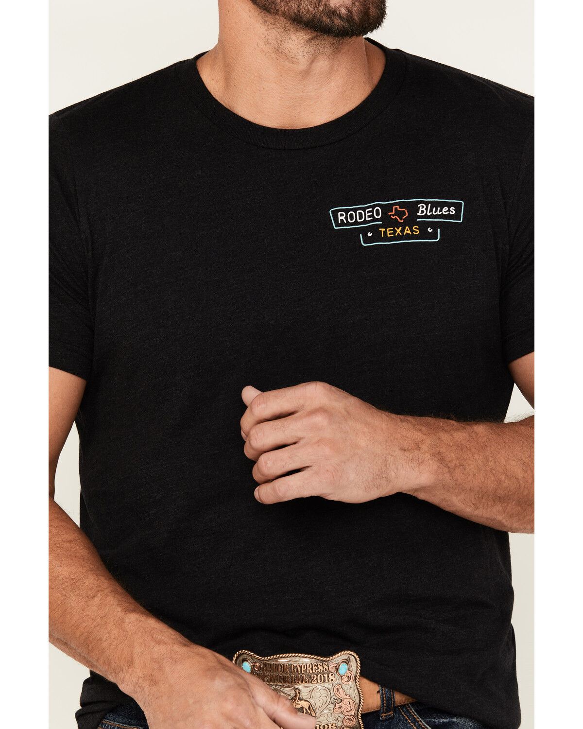 Rode Time Men's Rodeo Blues Short Sleeve Graphic T-Shirt