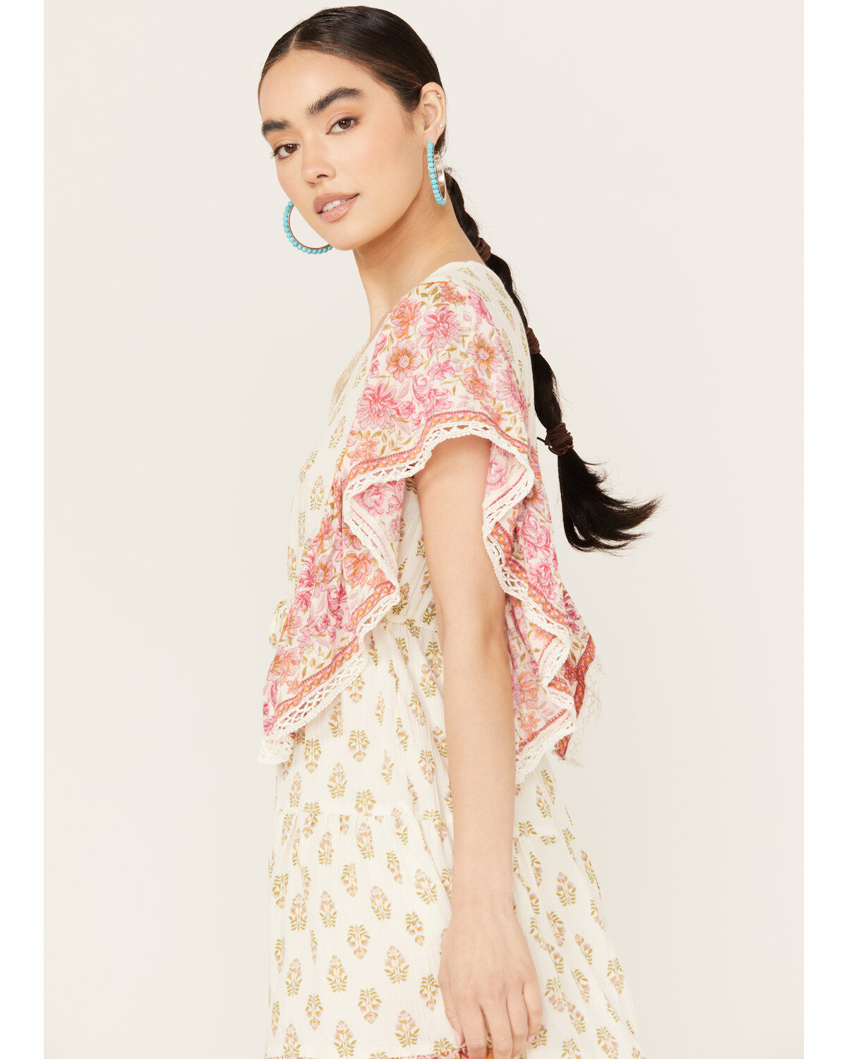Angie Women's Border Print Mini Dress